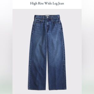 NWOT Abercrombie & Fitch High Rise Wide Leg Jeans